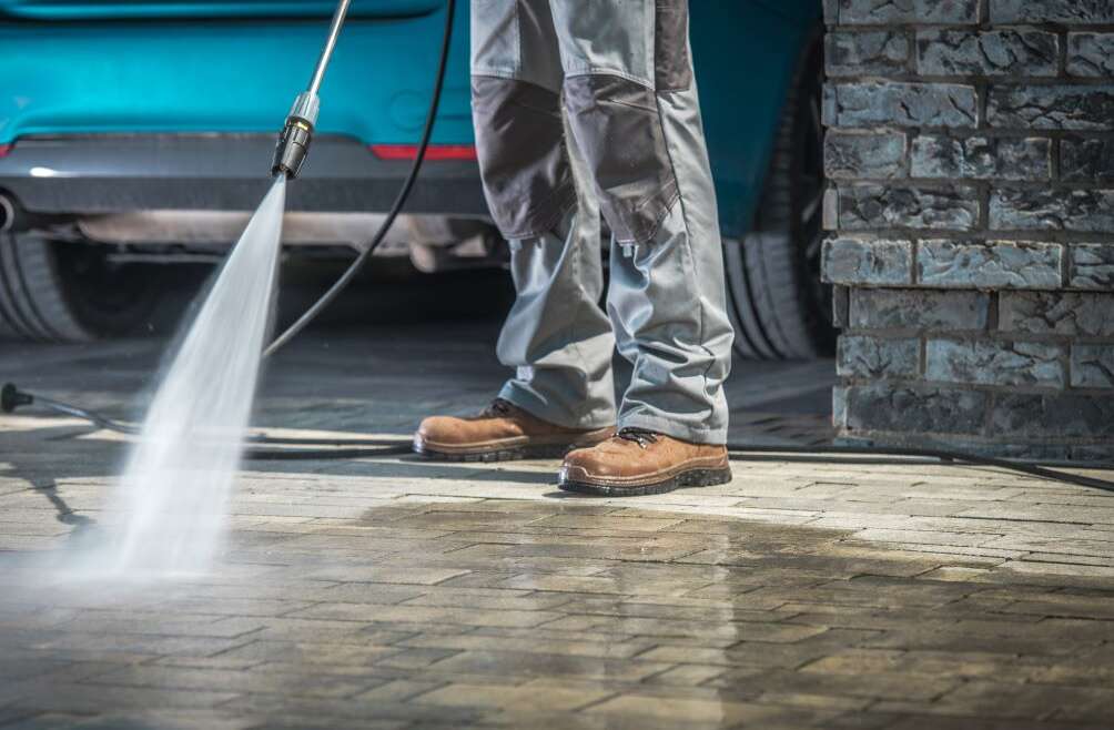 spring cleaning, Spring Cleaning for Driveways, Paths, and Parking Areas